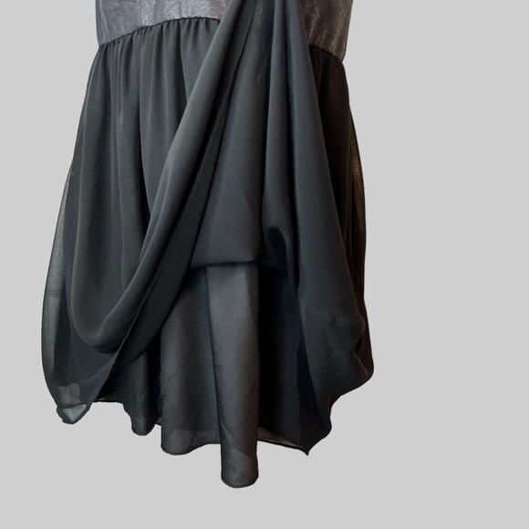 GUESS Little Black Dress Lace Yoke Dress in Black Size 2 - Picture 6 of 13